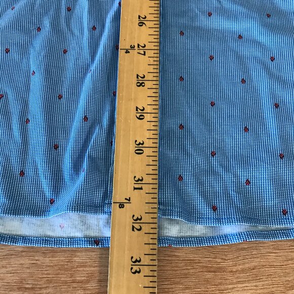 Butter Cloth Shirt Men 2XL Blue Geometric Button Up Short Sleeve Collared 17362 - Picture 5 of 10